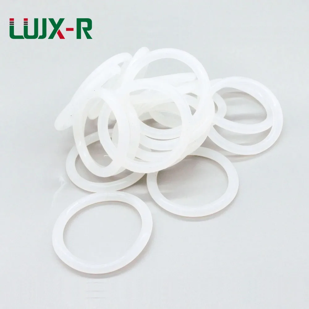 LUJX-R 4mm Thickness O-Ring Seal Food Grade White Silicone Gasket OD95/110/125/140/155mm O Ringen Washer O Type Rings Sealing