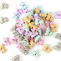 5/20/50pcs Baby Silicone Beads Lovely Mini Koala Beads Silicone Teether Teething Toys BPA Free DIY Pacifier Chain Accessories