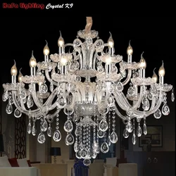 Modern Crystal Chandeliers Home Lighting lustres de cristal Decoration Luxury Candle Chandelier Pendants Living Room Indoor Lamp