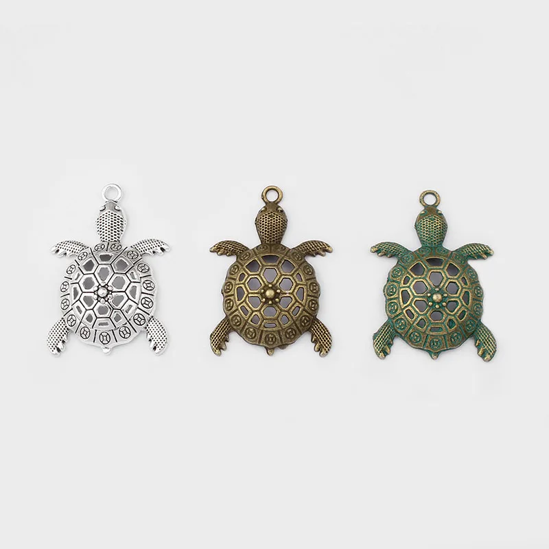 

5pcs Open Turtle Tortoise Charms Pendant For DIY Necklace Bracelet Jewelry Making Findings