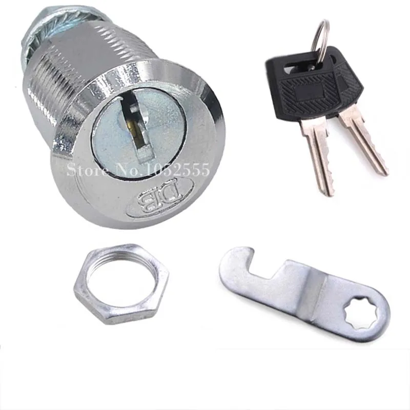 

5PCS Eccentric Cam Lock for Door Cabinet Mailbox Drawer Cupboard Locker Home/Office Security Anti-theft Lock + Keys +Lock Tongue