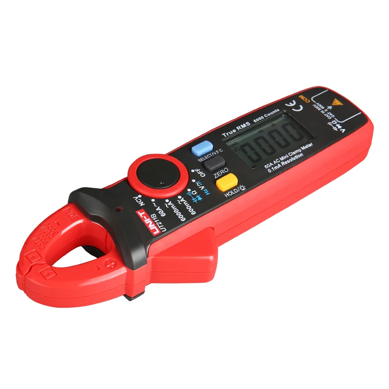 UNI-T UT211B Digital Clamp Multimeter AC DC 60A Current NCV Test Best Accuracy 20mA Zero Mode Cap Diode Ohm