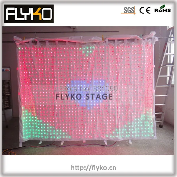 Free shipping PC controller p7 2x3m Size customized led wall party stage screen