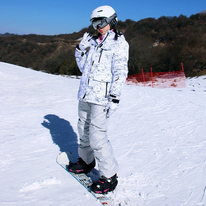 Neue Verdicken Warme Ski Anzug Männer Frauen Winter Winddicht Wasserdichte Ski Handschuhe Snowboard Jacke Hosen Set Männlich Plus Größe 3XL