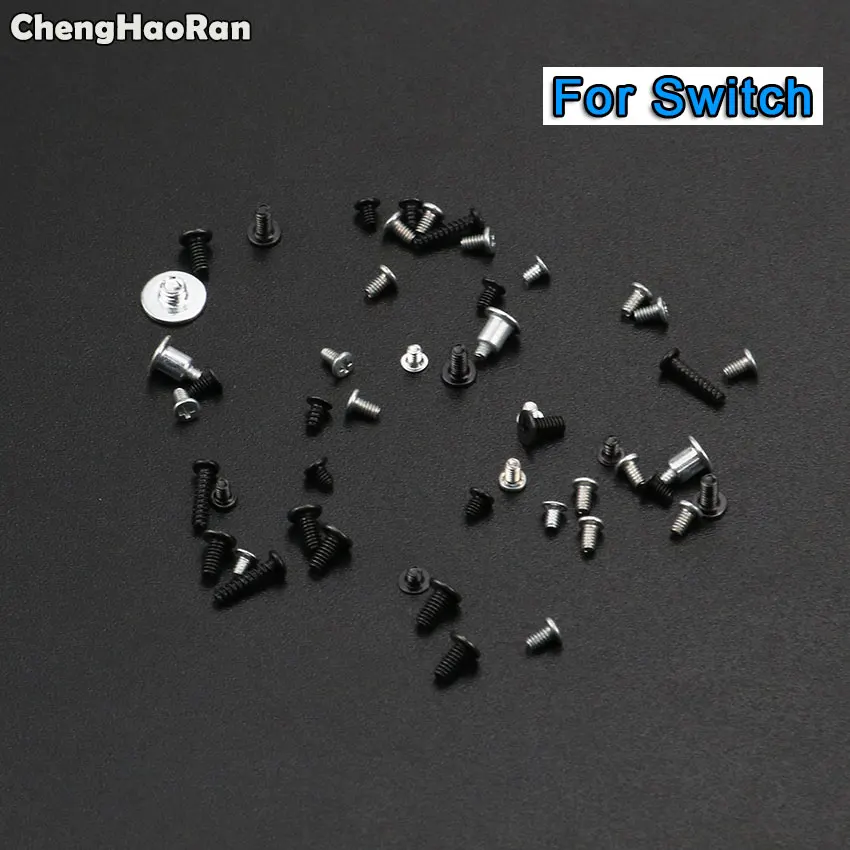 ChengHaoRan For Nintendo Switch Console Replacement Full Screws Set For NS NX Joy Con Console Controller