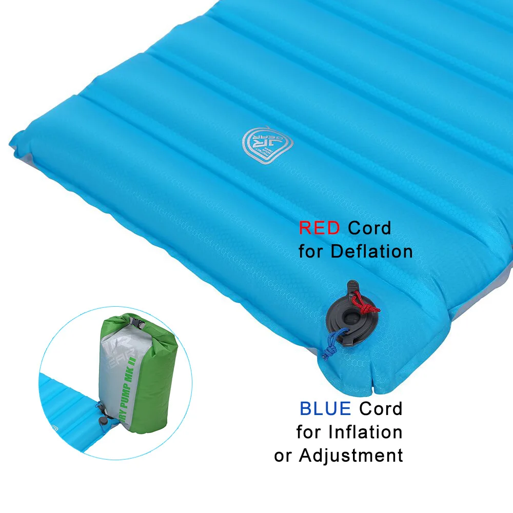 JR Gear R3.0/5.0 TPU Inflatable Mattress Manually Press Sleeping Pads Ultralight Camping Mat Tent Air Pad Outdoor Cushion Winter