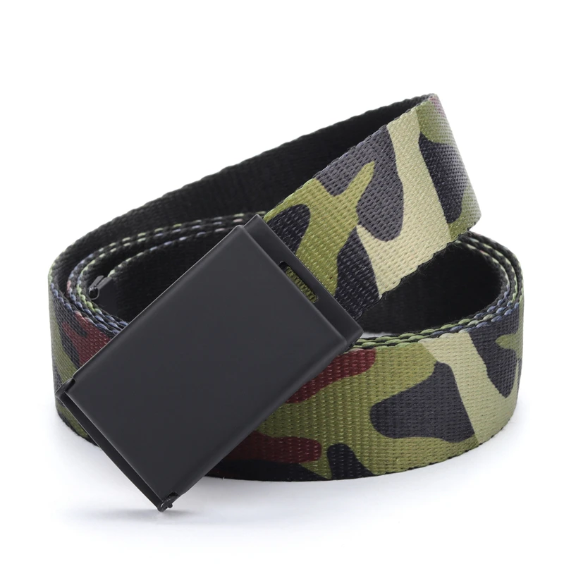 Army Camouflage Belt For Men Tactical Military Canvas Belt Men Outdoor Army Practical Camouflage Waistband 3.0 CM Belt Width