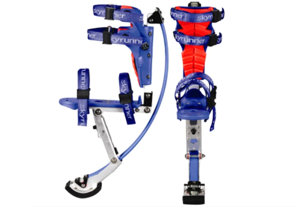 Skyrunner For People Weight: 44~88lbs/20~40kg blue Jumping Stilts/skyrunner/Jump shoes/Flying Shoes