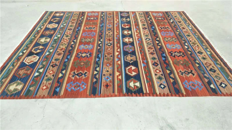 

handmade wool kilim rugs living room rug bedroon bedside blanket corridor Mediterranean style