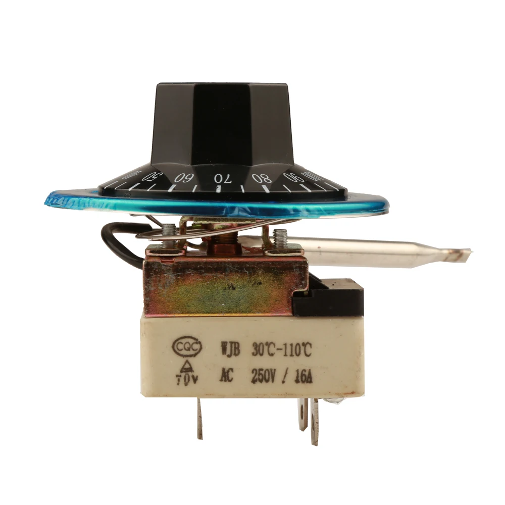 Thermostat AC 220V 16A 30-110 Degrees Celsius Knob Liquid Rising Temperature Controller Switch for Electric Oven image 5
