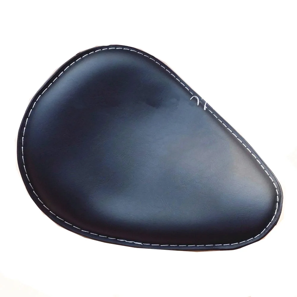 

Black Leather Solo Seat For Harley Honda Kawasaki Suzuki Yamaha Cruiser Chopper Vintage Bobber Custom