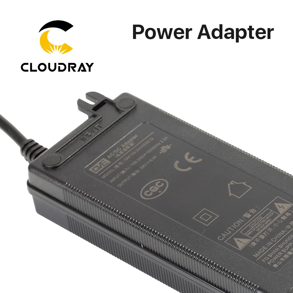 Cloudray-Adaptador de corriente S & A para bomba de agua, adaptador de corriente de 24V, 1.5A, 2A, 5A, para S & A, P24100, P2450, P2430