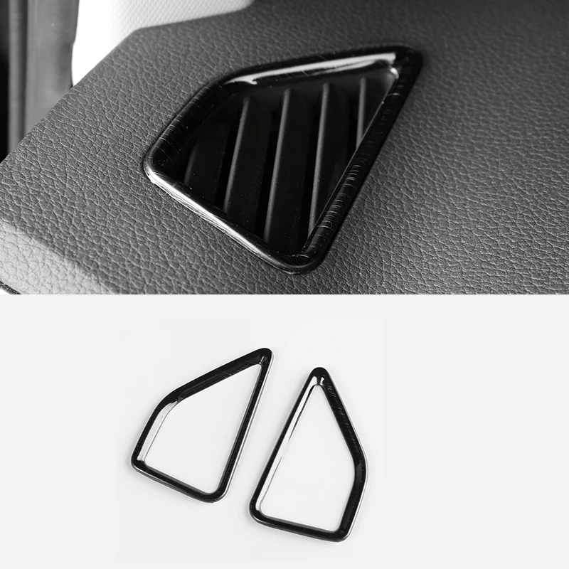 

Stainless steel Car front Small air outlet Decoration Cover Trim Car Styling For Skoda Karoq 2018 2017 accessories 2Pcs