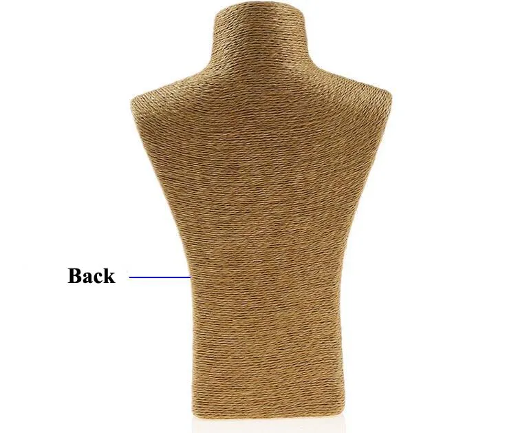 PVC Design Jewelry Pendants Woman Rope Mannequin Necklaces Bust Stand Bust Jewellery Display Stand Shelf Holder Packaging