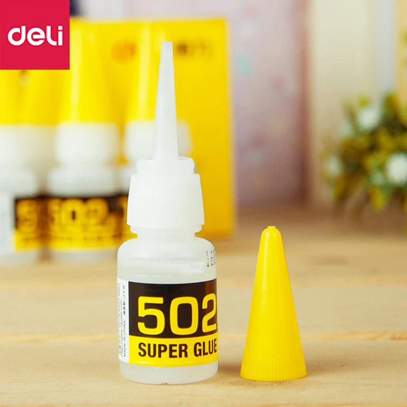 1PCS Deli 7144 super glue 502 quick-drying glue metal plastic ceramic strong sticking fixed glue 15 seconds fast dry glue