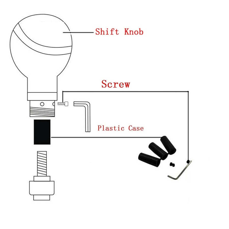 Universal ABS Skull Head Car Gear Shifter Knob Skull Shifter Lever Fit For Manual Transmission