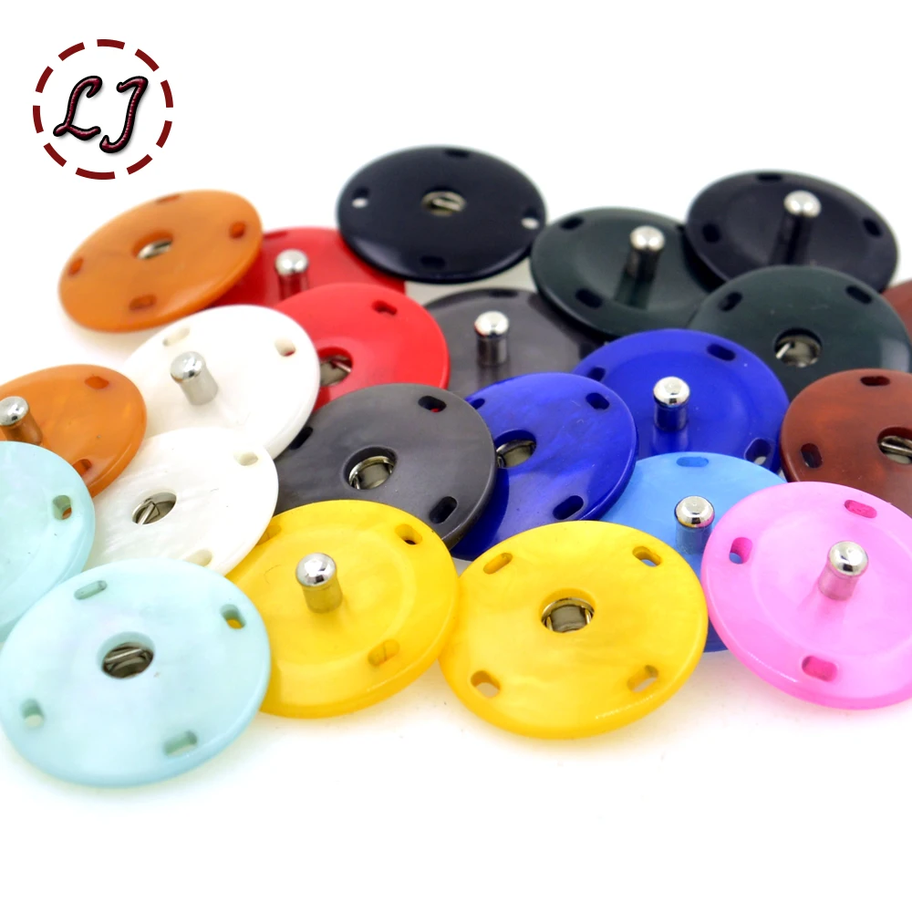 New high quality 10pcs/lot colorful invisible snap fashion button Fasteners Press sewing overcoat Button garment accessory DIY