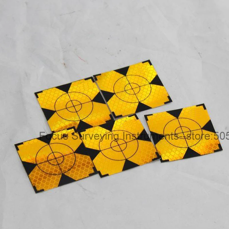 

NEW 300pcs Yellow Reflector Sheet Reflective Target for Total Station