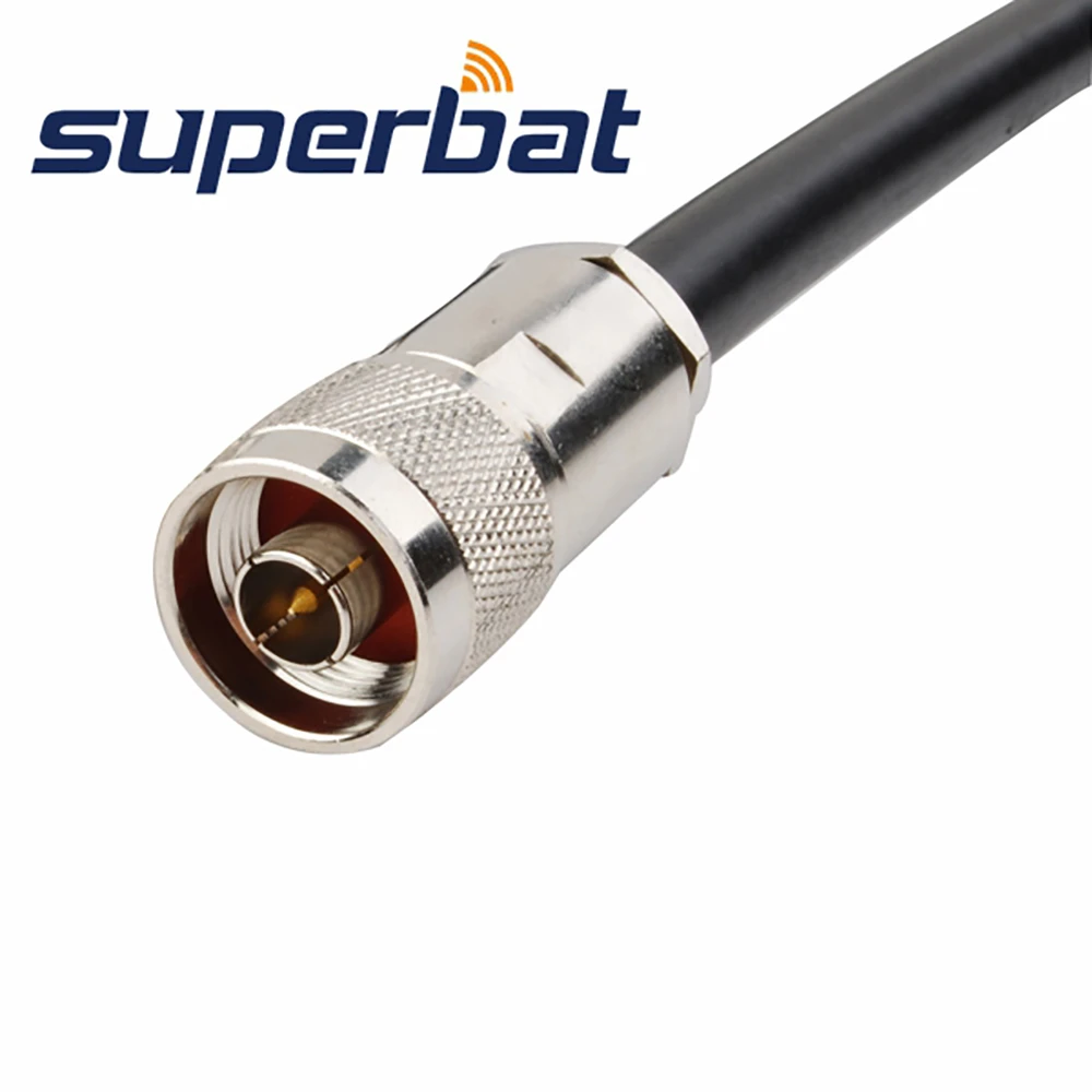 Superbat tipo N spina a cavo a treccia maschio KSR400 cavo coassiale a bassa perdita da 1M 100cm