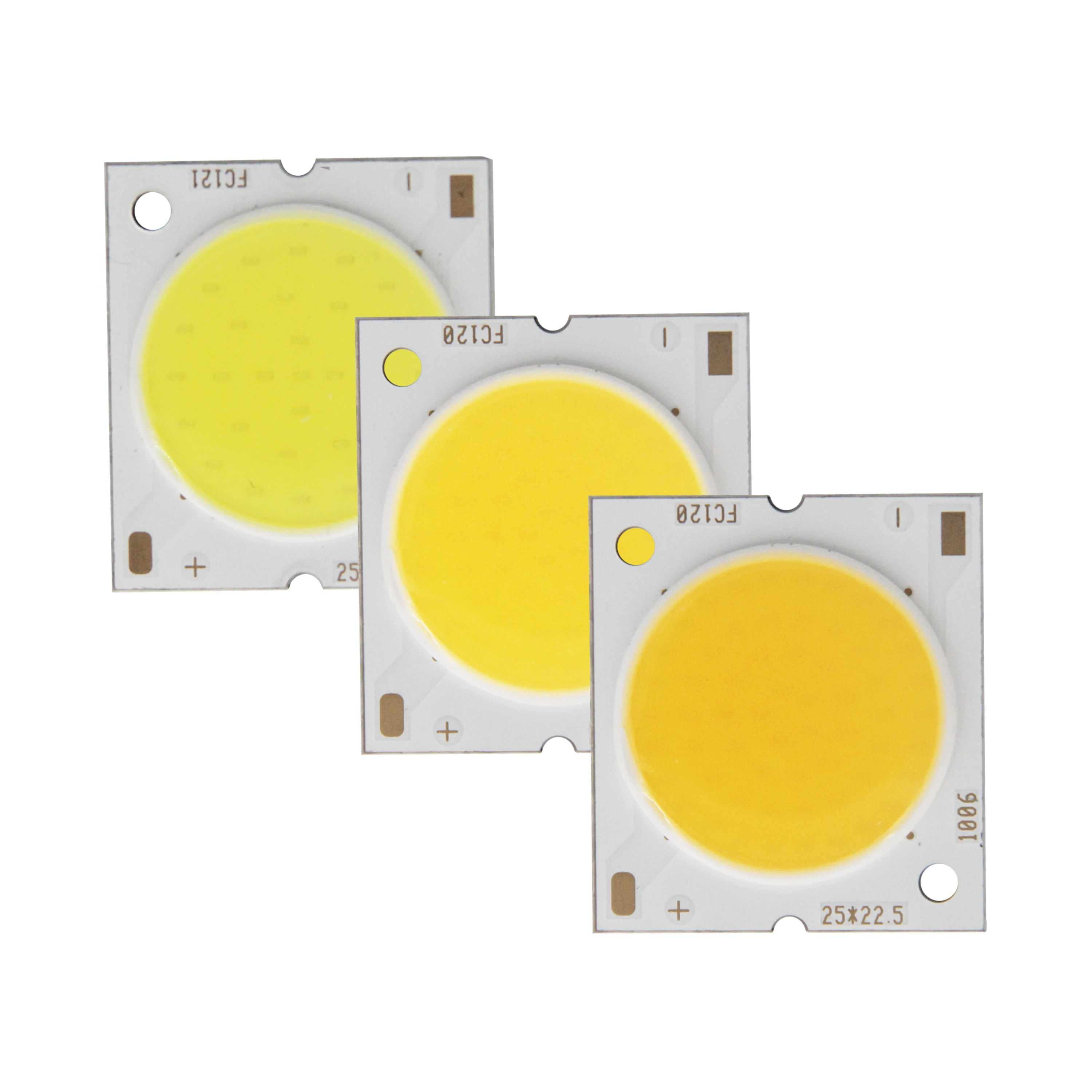 Factory sale 22.5mm Square Aluminum Board LED COB Strip High lumen chip Light Source Module 10W 15W 20W 30W COB for bulb lamp