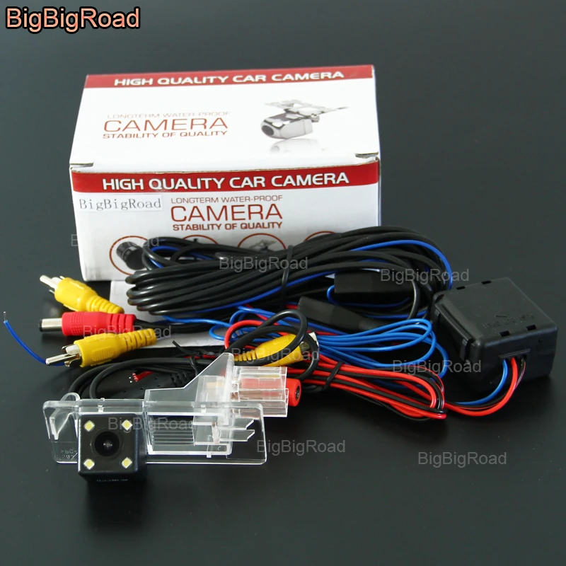 BigBigRoad Car Rear View Reverse Backup Camera With Power Relay/ Filter For Renault Samsung SM3 / Lodgy /  Dacia Lodgy / Captur