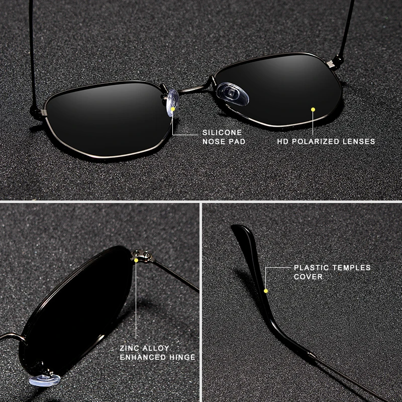 KINGSEVEN 2023 klasik yansıtıcı güneş gözlüğü erkekler altıgen Retro güneş gözlüğü paslanmaz çelik gözlük Oculos Gafas De Sol Shades