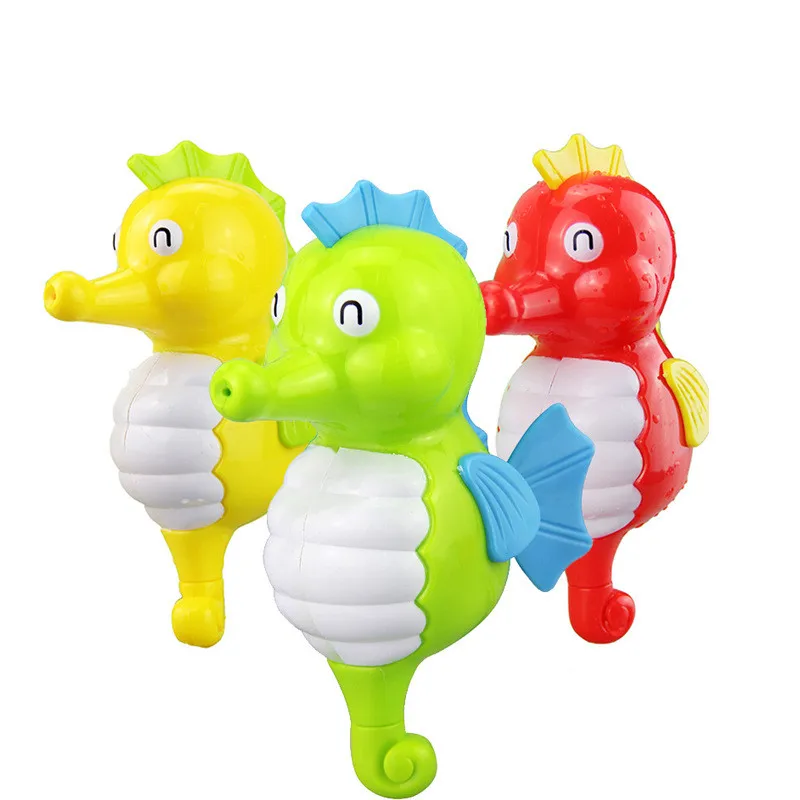 Baby Wind Up Toys Bath Toys Lovely Turtle Fish Shark Hippo Clockwork Chain Animal Swimming Toys Kids Bathtime toy Classic Toys