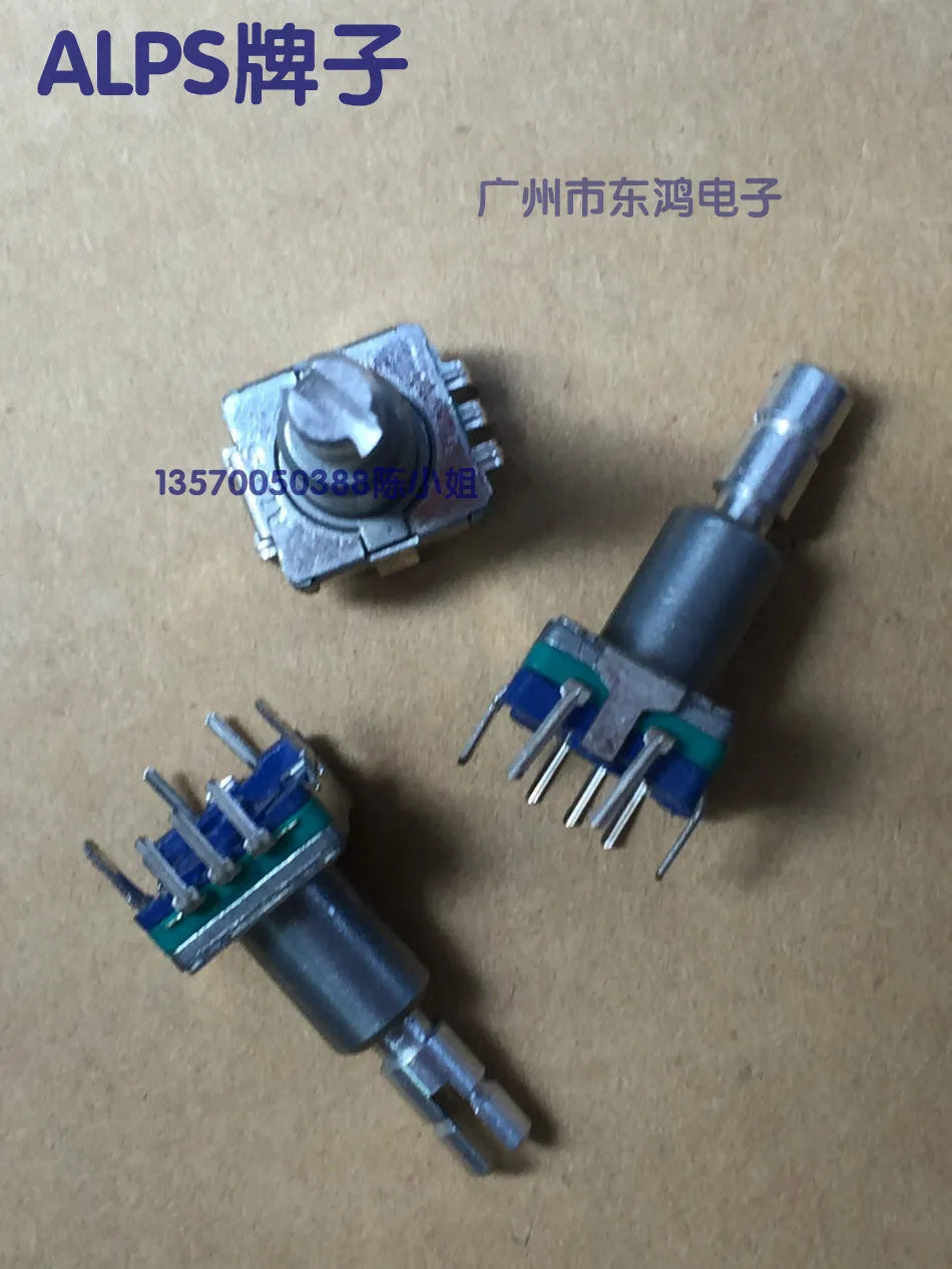 

3pcs for ALPS type EC11 encoder with switch 30 position number 15 pulse split shaft length 20mm