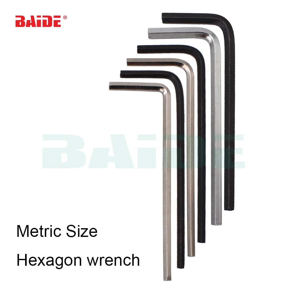 

0.7mm-8mm Metric size Hexagonal wrench Chrome vanadium tools Universal wrench Hexahedron hex keys allen key hexagon 200pcs/lot