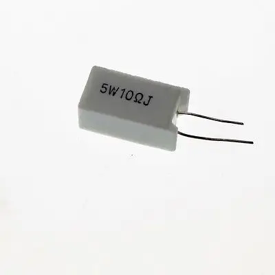 10 Pcs 5W 10 Ohm 5% Watt Ceramic Cement Power Resistor