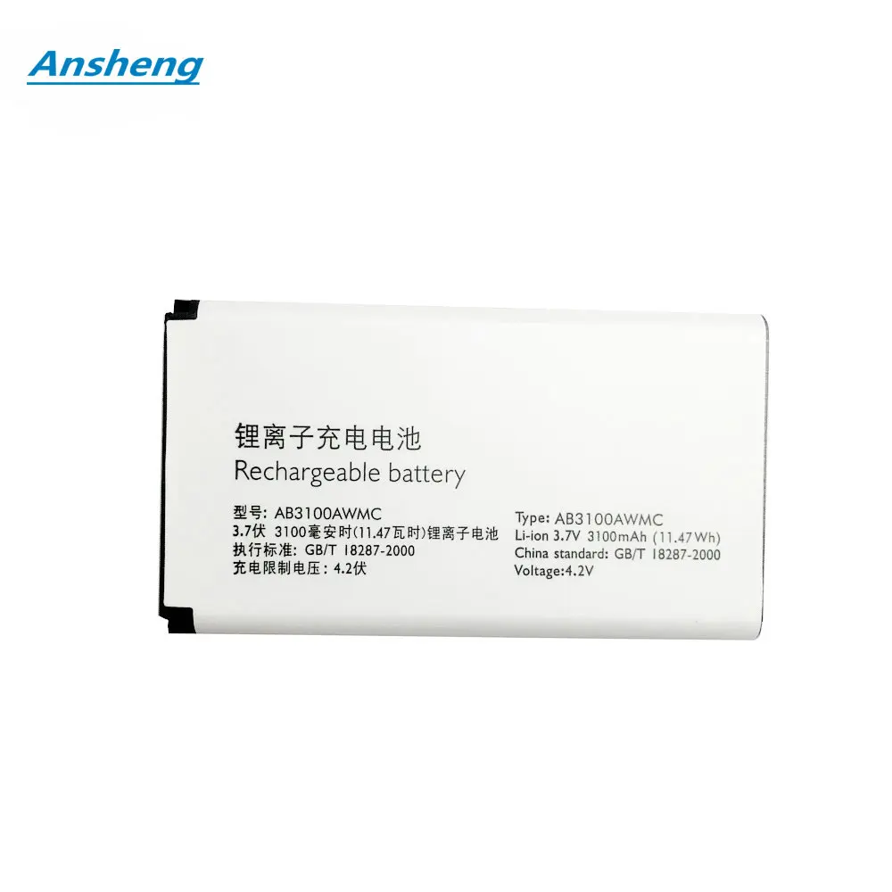 High Quality 3100mAh AB3100AWMT AB3100AWMC battery for Philips Xenium E560 CTE560 E181 E180 CTE181 CTE180 CTE180BK martphone