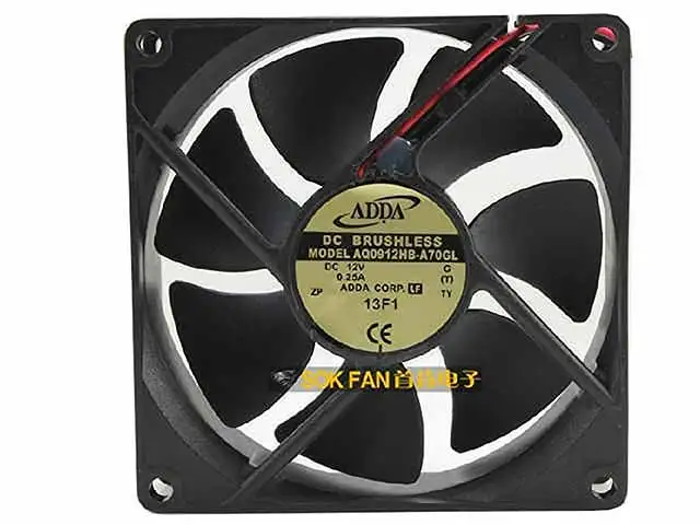 

ADDA AQ0912HB-A70GL DC 12V 0.25A 90x90x25mm Server Cooling Fan