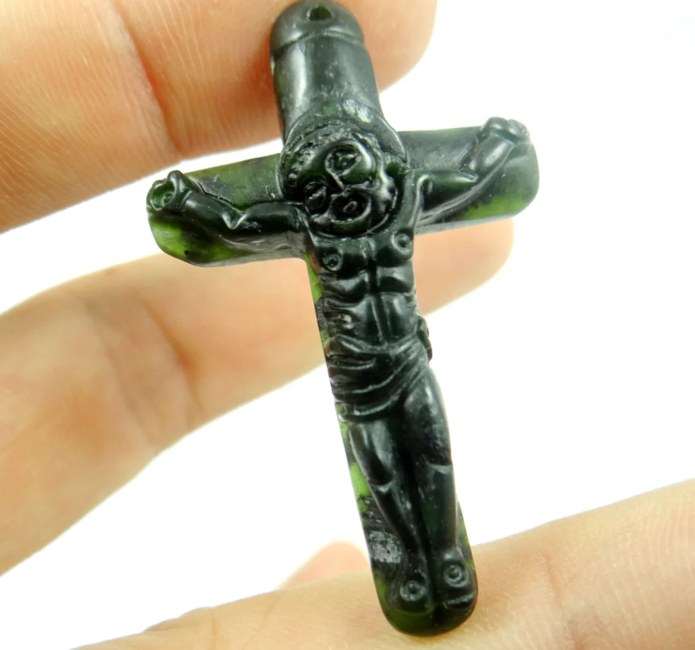 natural stone Quartz crystal Turquoises Chinese stone hand-carved cross pendant for diy jewelry making necklace Accessories