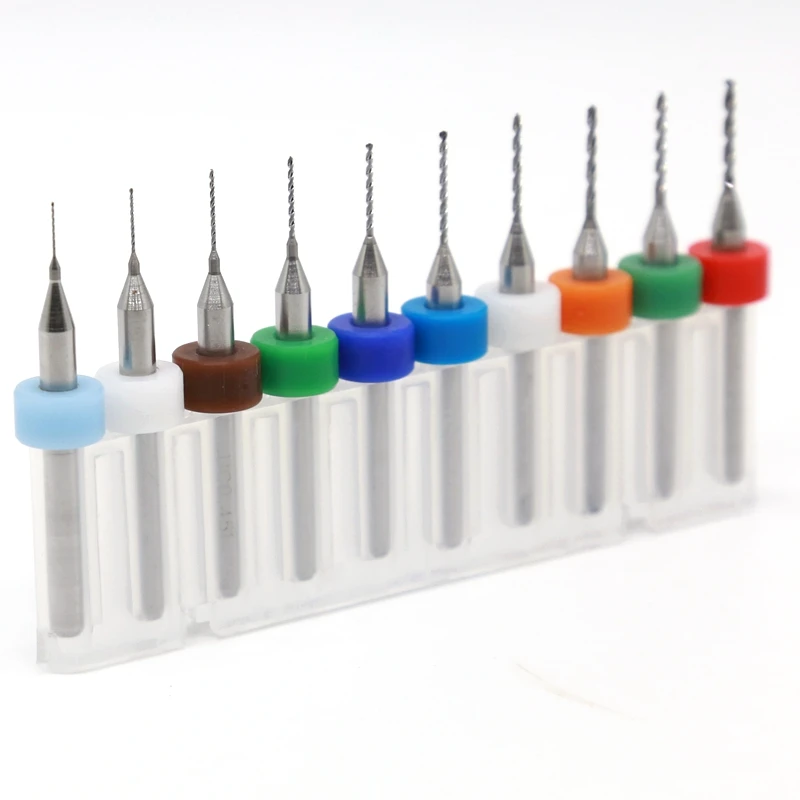 Tungsten Carbide PCB Drill 0.3-1.2mm  10PCS CNC Router Wood Tool Mini Carving Metalworking Multifunction core drill bit