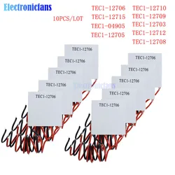 10pcs TEC1-12705 Thermoelectric Cooler Peltier TEC1-12706 TEC1-12710 TEC1-12715 SP1848-27145 TEC1-12709 TEC1-12703 TEC1-12704