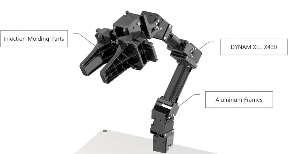 Роботизированная рука с открытым исходным кодом для TurtleBot3 waffle PI, (openманипулятор), для TurtleBot3
