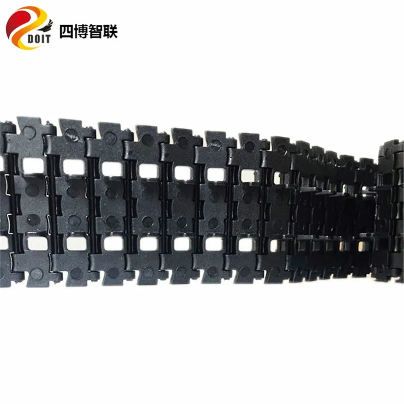 SZDOIT 92 cm TC-03 Schokabsorptie Techniek Plastic Track Crawler voor Smart RC Robot Tank chassis Vrij Verwijderbare DIY