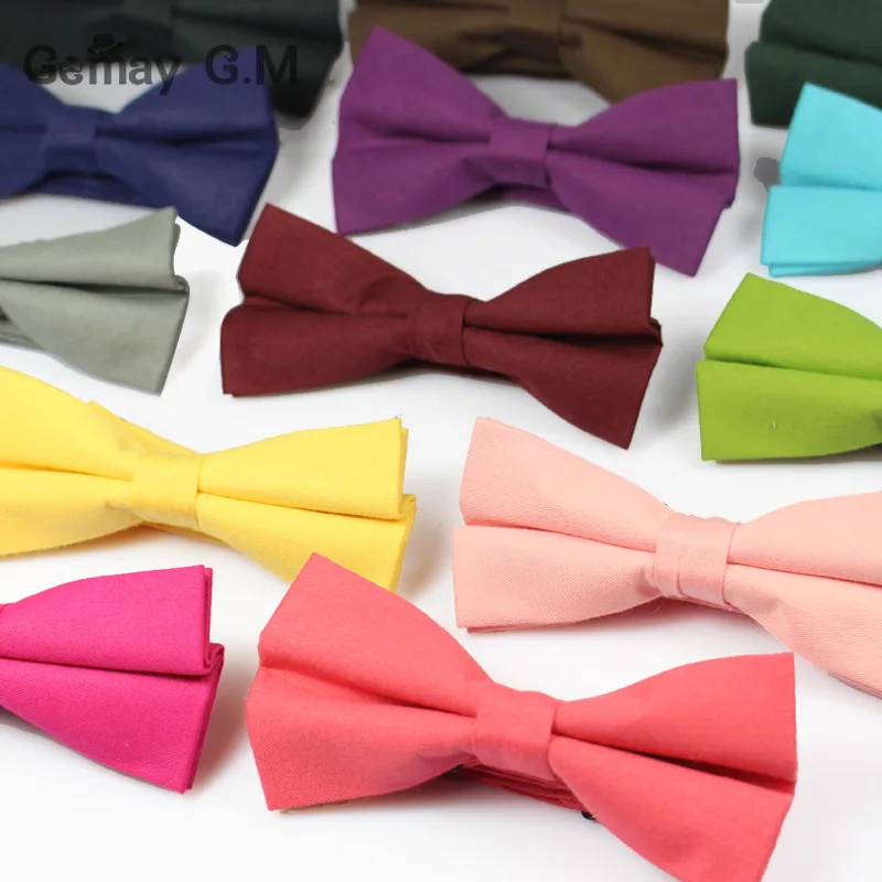 

Fashion Mens Suits Bowtie Candy Color Marriage Wedding Ties for Men Cravats Business Collar Bow Tie Gravatas Solid Bowties