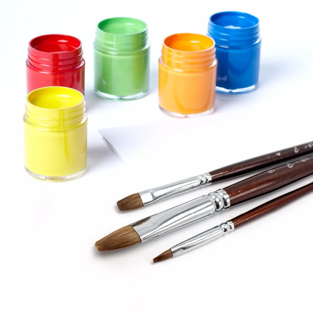 

9 pcs/Set Artist Wolf Painting Hairbrush for Acrylic Drawing Painting Professional Watercolor Filbert Paintbrush Art Material