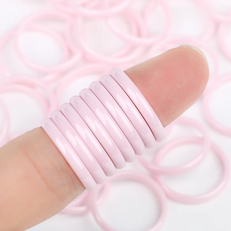 3MM Smooth Ceramic Rings for Women Black White Pink Blue Healthy Jewelry Rings Wedding Party Jewelry Gift Wholesale Never Fade
