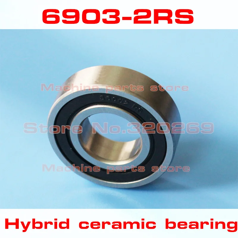 Radial 6903 61903 6903RS S61903 2RS 17*30*7 17x30x7Mm Stainless Steel Hybrid Ceramic Ball Bearing Si3N4 Bike Hub Part