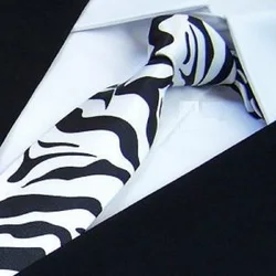 2026 fashion Slim Ties Skinny Tie check Men's necktie narrow Polyester Stripe zebra Print neckties