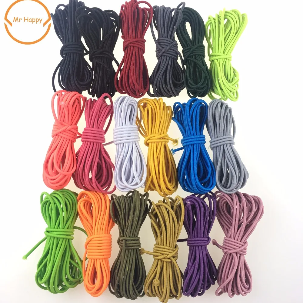 5yard/lot Stretchy Elastic String Cord Elastic Rope rubber band  Thread 2.5mm for DIY Jewelry Making Sewing Accessories