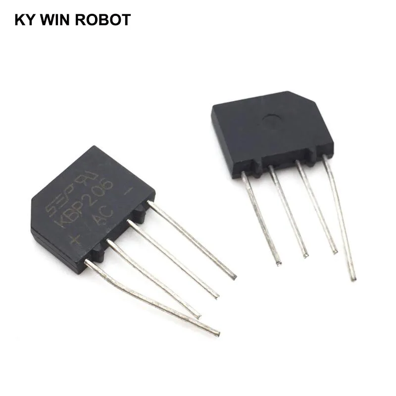 5PCS 2A 600V DIP-4 diode bridge rectifier KBP206