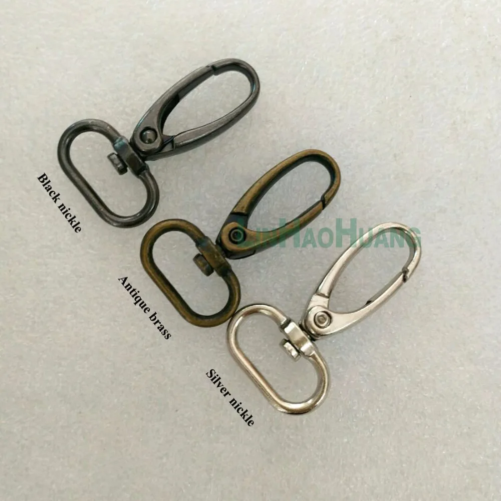 20pcs/lot 19.5mm 0.8 inch antique brass/nickle color Alloy Swivel Clasps Snap Key Hooks DIY Key Chain Ring Free Shipping