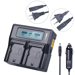 1x NP-F970 NP-F960 F970 F960 LCD Rapid Dual Charger for SONY NP F960 F970 Batteries and F930 F950 F770 F570 F975 HVR-HD1000