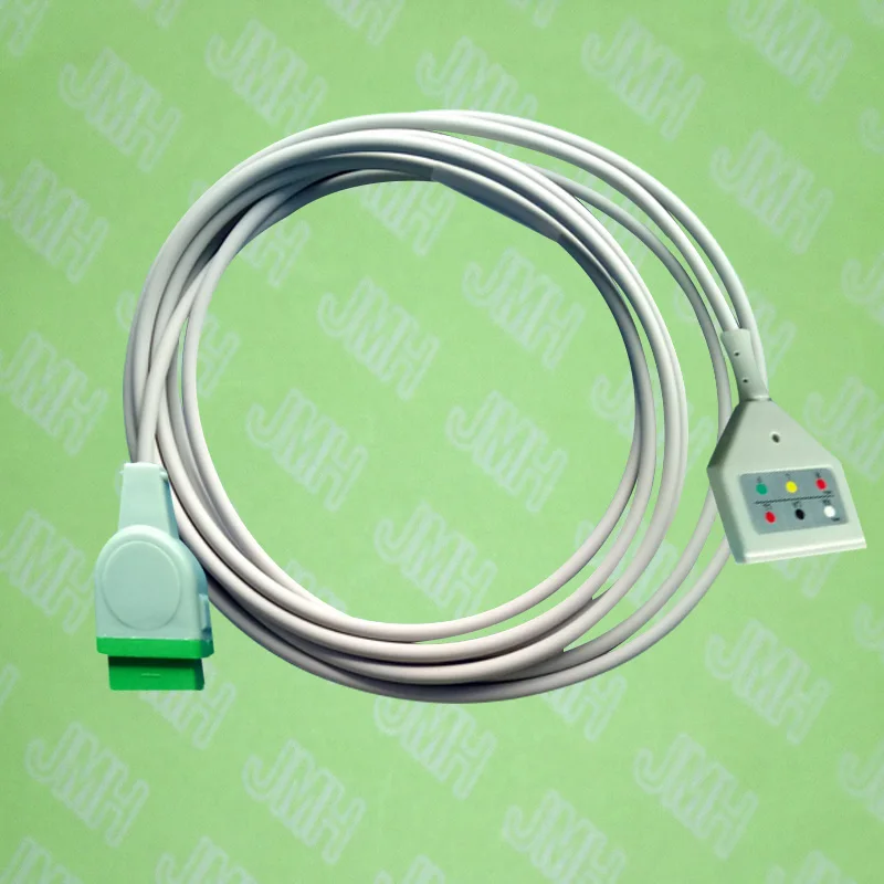 

Compatible with 11pin GE-Marquette ECG Machine the 3 lead cable,DIN ECG trunk cable,AHA and IEC label included.