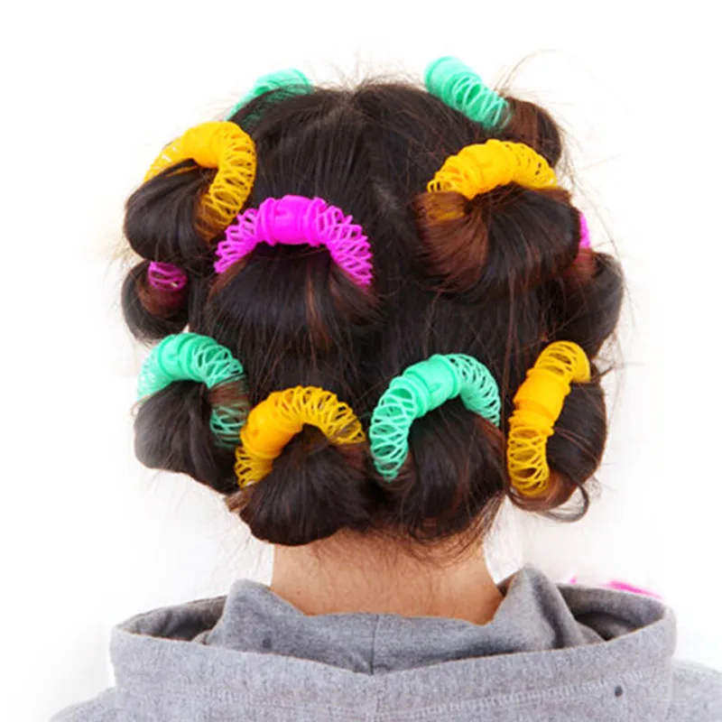 Hairdress Magic Hair Curler Spiral Curls Roller Donuts Curl Hair Styling Tool Hair Accessories DIY 8 Pcs 7cm*6 cm view 2