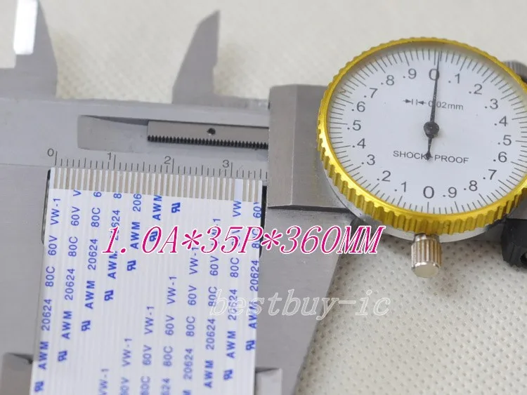Гибкий плоский кабель FFC, расстояние 1,0 мм + длина 360 мм + 35 pin A/аналогичное направления 35p-1.0a-360мм