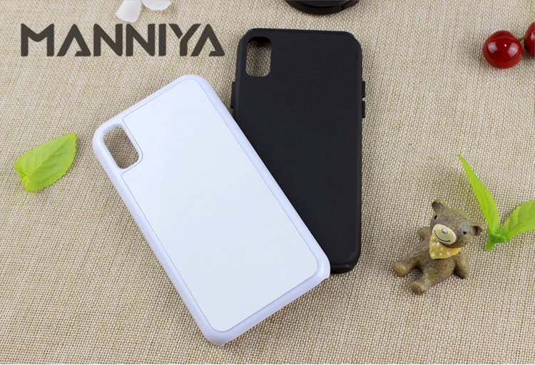 MANNIYA Blank Sublimation 2in1 Tough Dual Case for iphone 15 14 13 12 11 pro max XS XR XS Max 7 8 plus 10pcs/lot